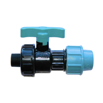 Кран 20 х 1/2 Н (ПНД, STR) компрессионный