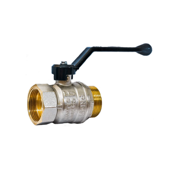 Кран шаровой латунный Ду 20 ВН Ру 40 рычаг