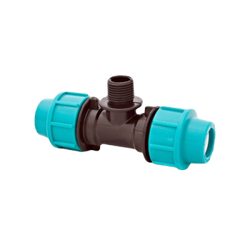 Тройник 40 х 1 1/4" Н (ПНД, STR) компрессионный