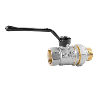 Кран шаровой латунный С АМЕРИКАНКОЙ Ду 25 Ру 40 рычаг