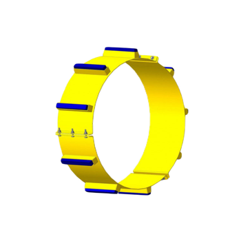 Опорно-направляющее кольцо ОНК-225 предохран.(высота ребра 50мм) мет-е с диэлек-ми опорами ползунами